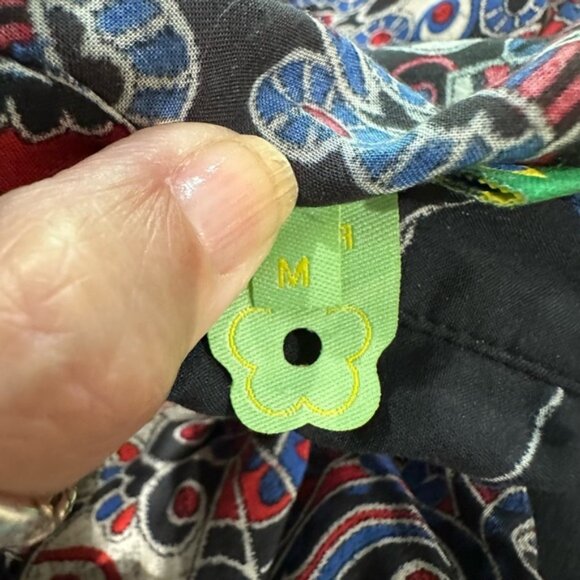 FARM RIO Paisley Snake Print Button Down Tie Front One Piece Romper - Picture 15 of 16